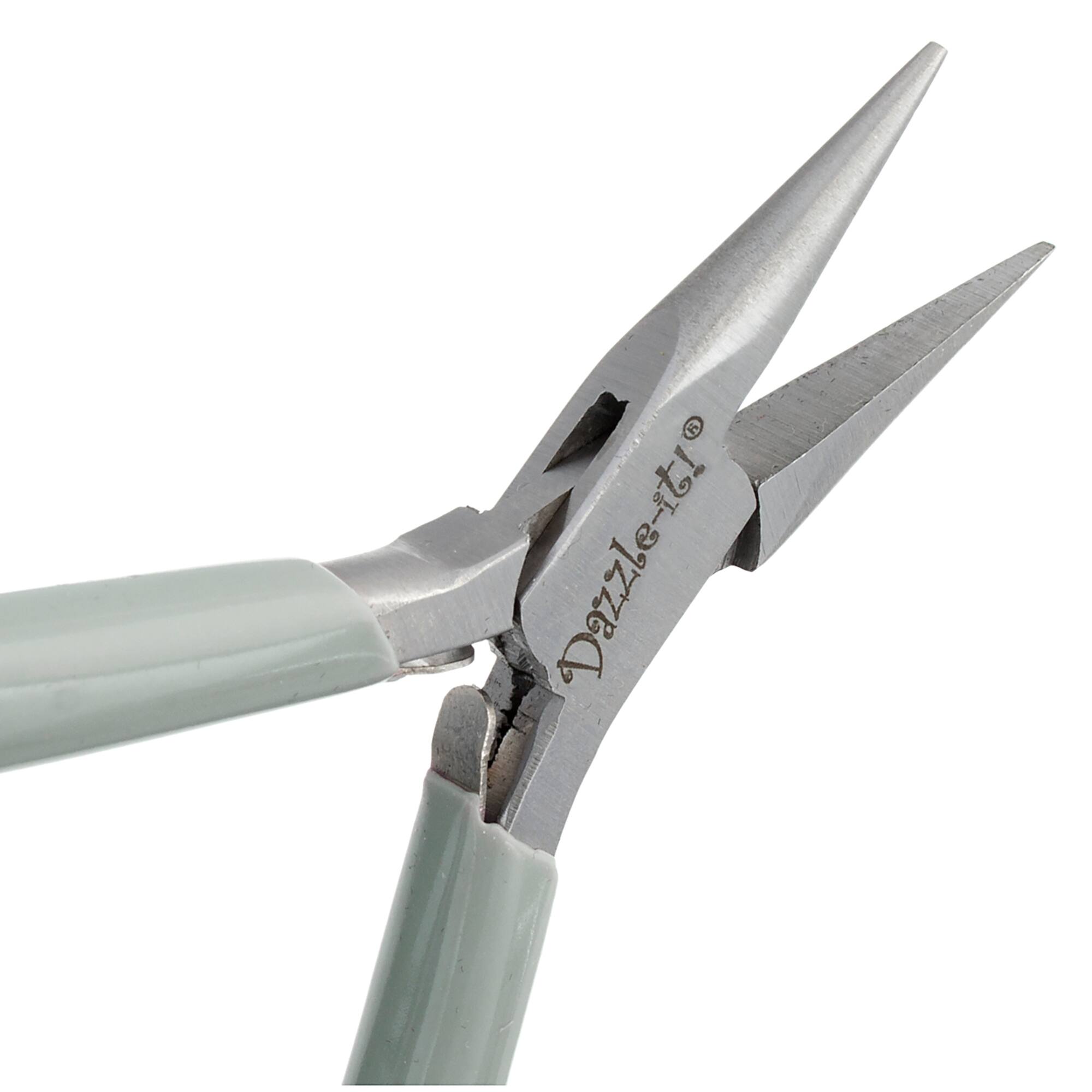 John Bead 4.75" Multi Purpose Classic Slim Stainless Steel Chain Nose Jewelry Pliers